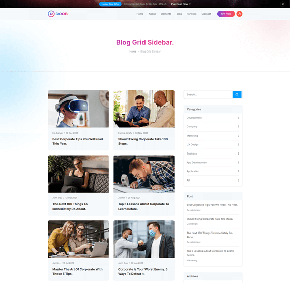 Blog Sidebar Light Image
